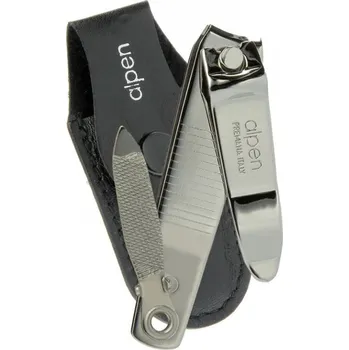 Kleště na nehty ALPEN Kleštičky na nehty s pilníkem v koženém pouzdře