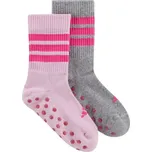 Dětské ponožky adidas LK AS SOCKS 2PP KM Růžová, Šedá