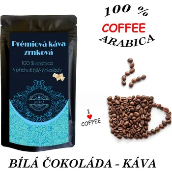 Káva Bílá čokoláda zrnková káva (aromatizovaná káva zrnková)