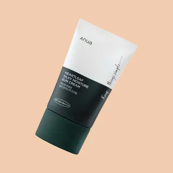 Přípravek na opalování Anua Heartleaf Silky Moisture Sun Cream hydratační krém SPF50+ 50 ml