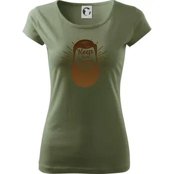 Dámské tričko Keep them grow - Dámské triko Pure - XS ( Khaki )