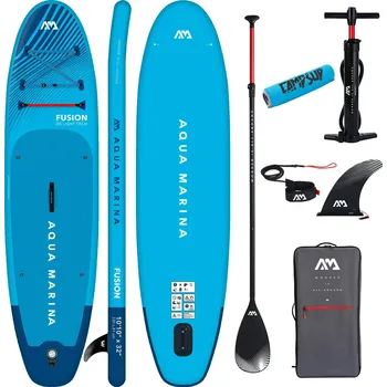 Paddleboard AQUA MARINA Nafukovací SUP Aqua Marina Fusion 330 cm + pádlo BÍLÁ|MODRÁ