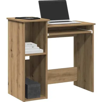 Psací stůl vidaXL Psací stůl s policemi 84x40x78 cm kompozitní dřevo [860450] Barva: dub artisan