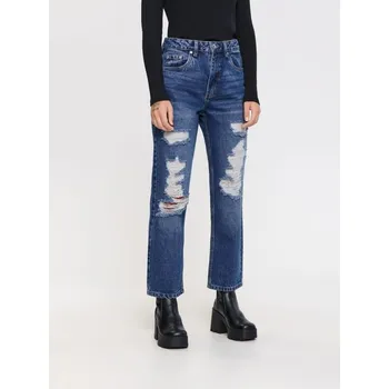 Dámské džíny Sinsay - Džíny high waist straight - modrá - 2087F-55J - 2087F-55J-32