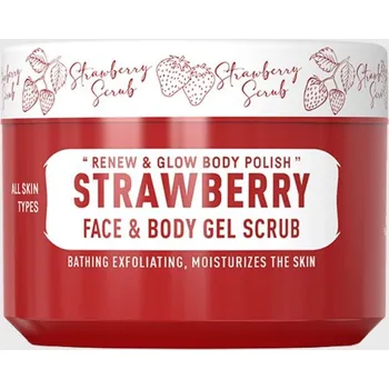 Pleťový peeling Immortal Infuse Strawberry Face & Body Gel Scrub čisticí peeling na obličej a tělo 300 ml