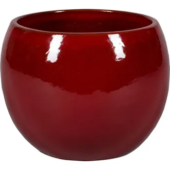 Květináč Shanghai Pot Red Ø 32 cm / V 24 cm