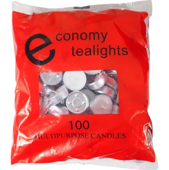 Svíčka Poprokan Linteo čajová v plechu 100 ks