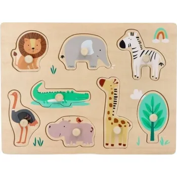 Dětské zboží Edukační vkládačka s úchyty - Safari, Adam Toys