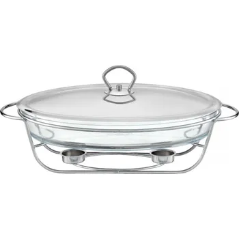AMBITION Helios 3 l - skleněná zapékací mísa s ohříváčem