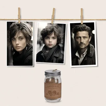 Rám na obraz Provázek na fotky ze sisalu v nádobě 50 m