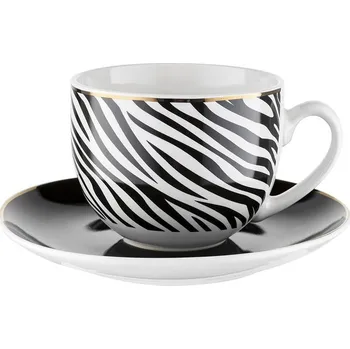 Porcelánový šálek na kávu a čaj s podšálkem FLORINA SAVANA 240 ml