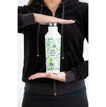 Láhev TYPHOON Green New Black 0,5 l - nerezová termoska / termo láhev