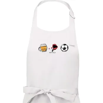 Kuchyňská zástěra Hattrick fotbal - Dámská zástěra na vaření - Univerzální velikost ( Bílá )