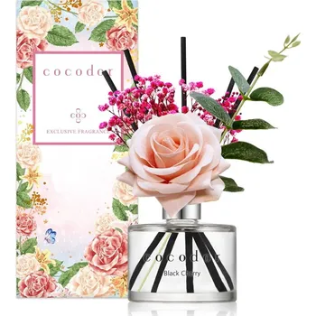 Aroma difuzér Vonné tyčinky do difuzéru COCODOR BLACK CHERRY FLOWER ROSE 120 ml