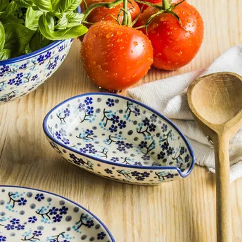 Příbor Keramická opěrka lžíce Manufaktura Bolesławiec - dec. AS45