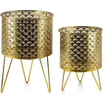 Obal na květináč Květináče / Kovové květináče na stojanu MONDEX SWEN 2 ks.