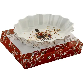 Vánoční talíř / porcelánový talíř MAGNOBLE Christmas Tree 15,5 x 25 cm