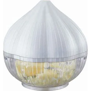 Kráječ zeleniny GEFU Aglioli bílý - plastový sekáček na česnek