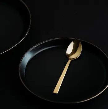 Příbor Lžička na kávu a čaj z nerezové oceli PIANO GOLD 15 cm