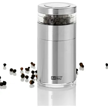 Mlýnek na koření ADHOC Molto 8,6 cm - ocelový ruční mlýnek na sůl a pepř
