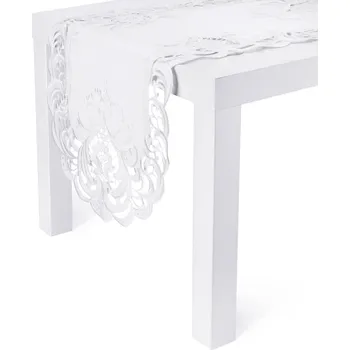 ubrus Polyesterový běhoun na stůl JEDEKA MEALY WHITE 40 x 170 cm