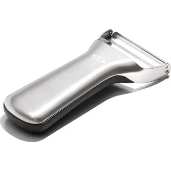 Kuchyňská škrabka OXO Y STEEL - odkrojovačka / škrabka na zeleninu a ovoce z nerezové oceli