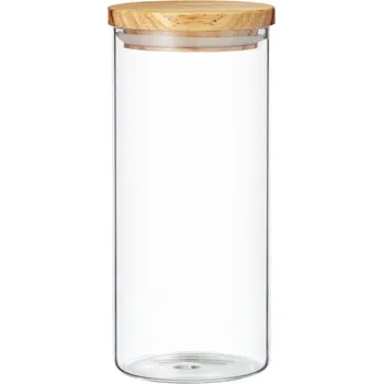 Dóza na potraviny Dekorativní skleněná dóza s víkem AMBITION NORDIC STŘEDNÍ 1,4 l