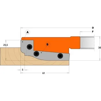 Fréza IGM profilový nůž pro C694013, C695013A1