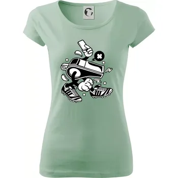 Dámské tričko Rozhodčí píšťalka - Dámské triko Pure - XS ( Sage )