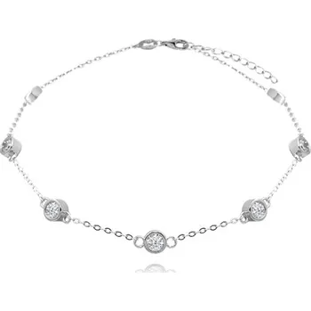 Náramek Dámský stříbrný náramek na nohu 24-27 cm JMAS8022SB24