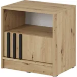 Piaski Noční stolek NELLY S51 Kombinace barev: 4. Arisan/ lamela černá