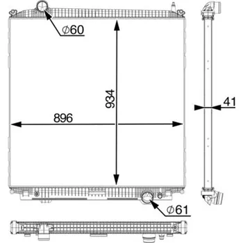 Chladič motoru Chladič, chlazení motoru AVA 10031066