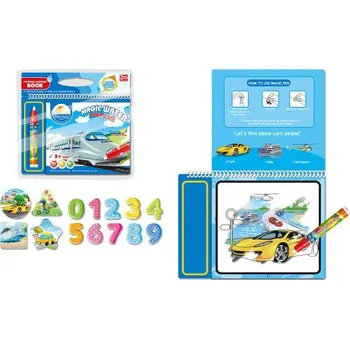 omalovánky Vodní malování dopravní prostředky