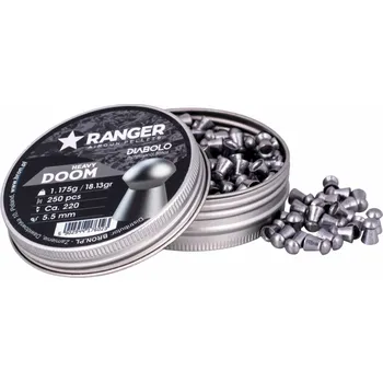 Diabolka Śrut 5,5 mm RANGER Diabolo Doom Heavy płaski 250 szt. 1,175 g