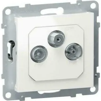 Elektroinstalační materiál Zásuvka anténní hvězda koncová Legrand Suno TV/R/SAT bílá