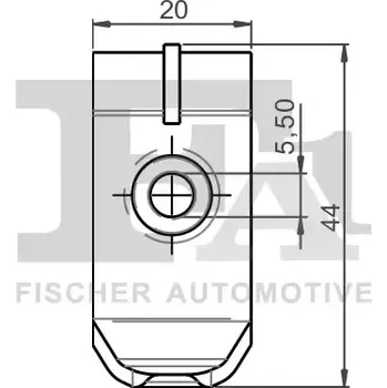 Autodíl FA1 Klip ozdobné / ochranné lišty FA1 77-10021.10