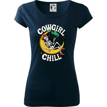 Dámské tričko Cowgirl Chill - Dámské triko Pure - XS ( Námořní modrá (velmi tmavá - téměř černá) )