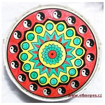 Jednotlivý buben Rámový buben Frame drum 30cm malovaný 10590