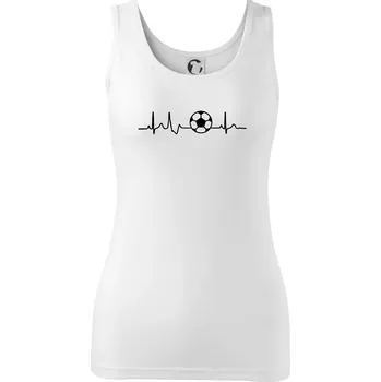 Dámské tričko Ekg fotbal míč - Dámské tílko - XS ( Bílá )