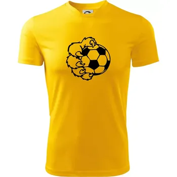 Medvědí tlapa fotbal - Pánské triko Fantasy sportovní (dresovina) - S ( Žlutá )