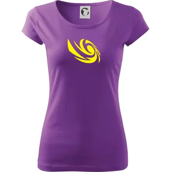Dámské tričko Vortex logo samostatné - žluté - Dámské triko Pure - M ( Fialová )