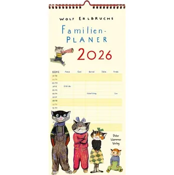 Diář Wolf Erlbruchs Familienplaner 2026 - Erlbruch, Wolf