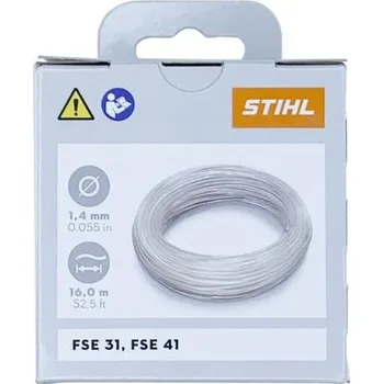 Struna do sekačky STIHL 0000 930 2284 – struna do křovinořezu, kulatá, bílá, pr. 1,4 mm, 16 m