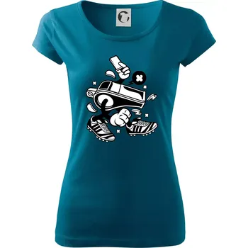 Rozhodčí píšťalka - Dámské triko Pure - XL ( Petrolejová )