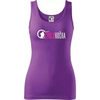 Jsem cyklo kočka - Dámské tílko - XS ( Fialová )
