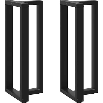 Konferenční stolek vidaXL Nohy barového stolu ve tvaru T, 2 ks, černé, 40 x 35 x (100-101) cm, ocel