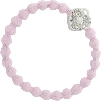 By Eloise London Silver Bling Heart Lock barva Soft Pink