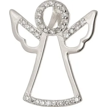 Přívěsek Stříbrný přívěšek anděl se zirkony AGH472