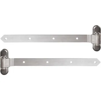 LOCINOX 3DW HDG 450 – ocelové panty pro dřevěné křídlové brány a branky, pozinkované, stříbrné, délka 470 mm