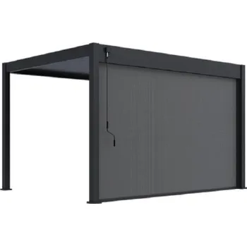 Příslušenství pro zahradní stavbu Rojaplast 2634 zástěna pro bioklimatické pergoly 265 cm tmavě šedá